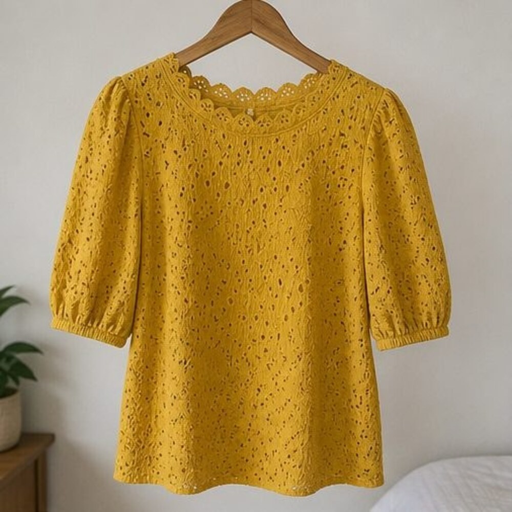 Black Puff Sleeve Top